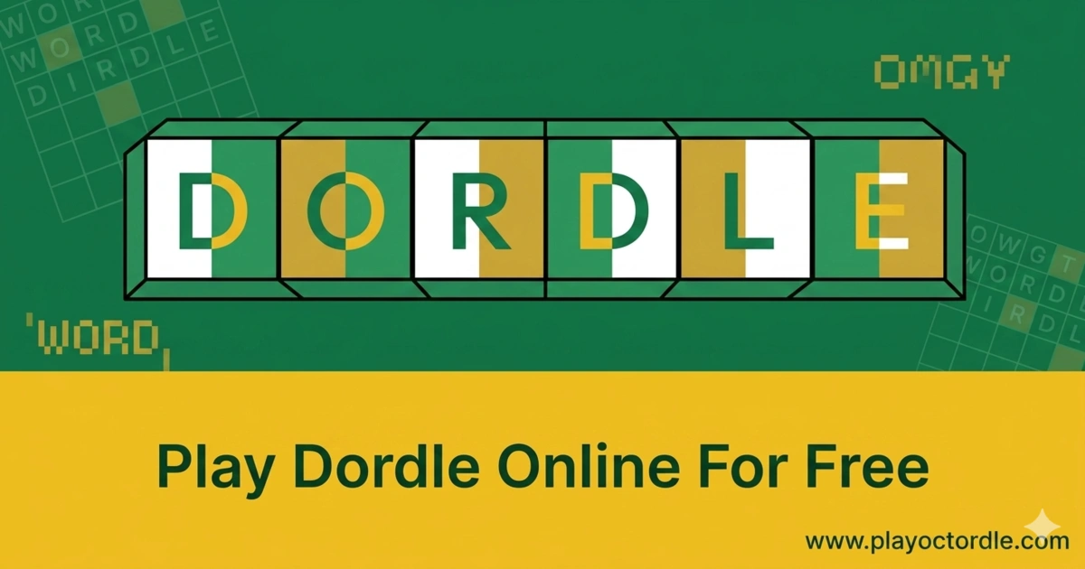 Dordle two-board word puzzle gameplay