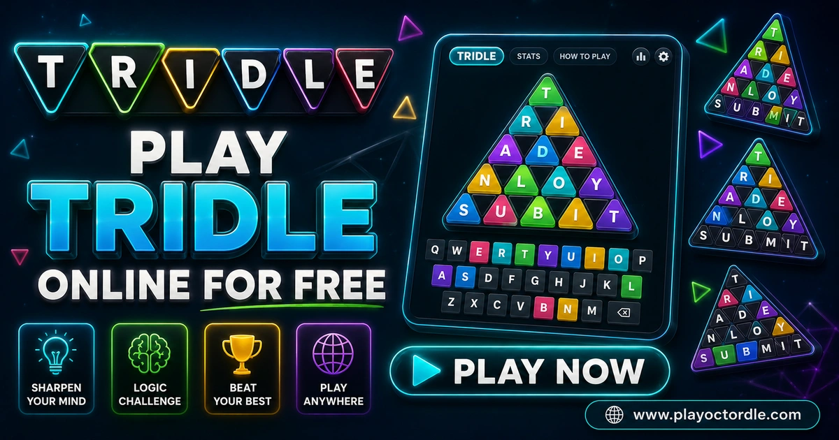 Tridle triple five-letter word puzzle with three grids